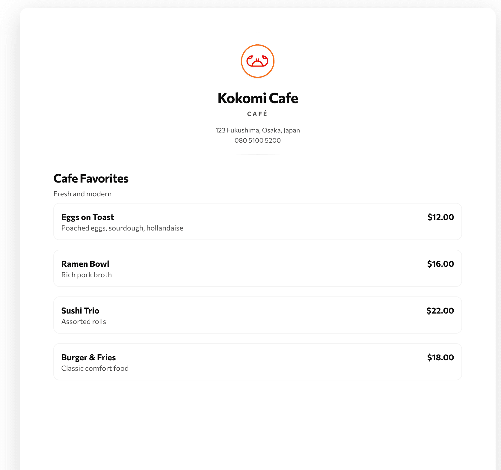 Common update triggers: pricing, availability, seasonal items, sold-out notes